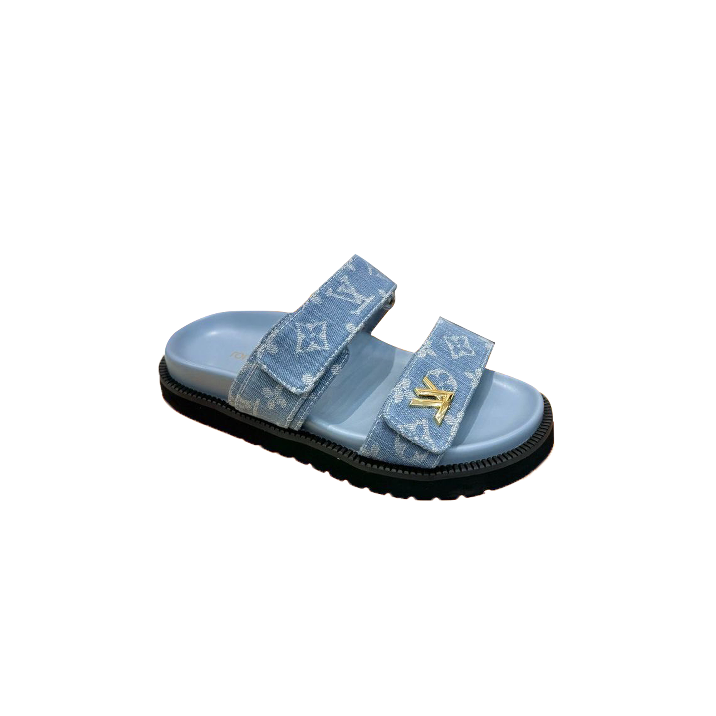 LOUIS VUITTON DENIM FLAT COMFORT MULE 1AD1HK